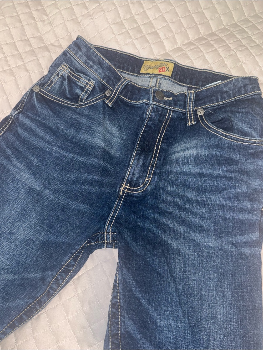 Wrangler 20X Indigo 18 Slim Blue Straight Jeans - Picture 1 of 7